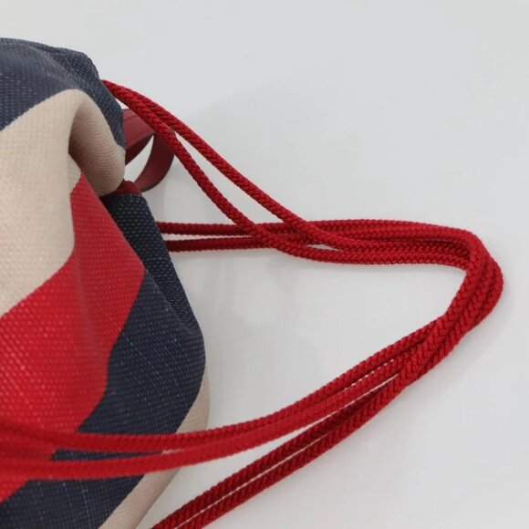 GUCCI Web Sherry Line Backpack Canvas Red Blue 473872 Auth 125637 - Picture 10 of 16